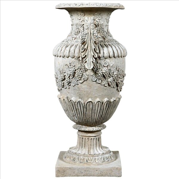 Design Toscano Wine Harvest Oviform Architectural Garden Urns: Set of Two - NE9210146