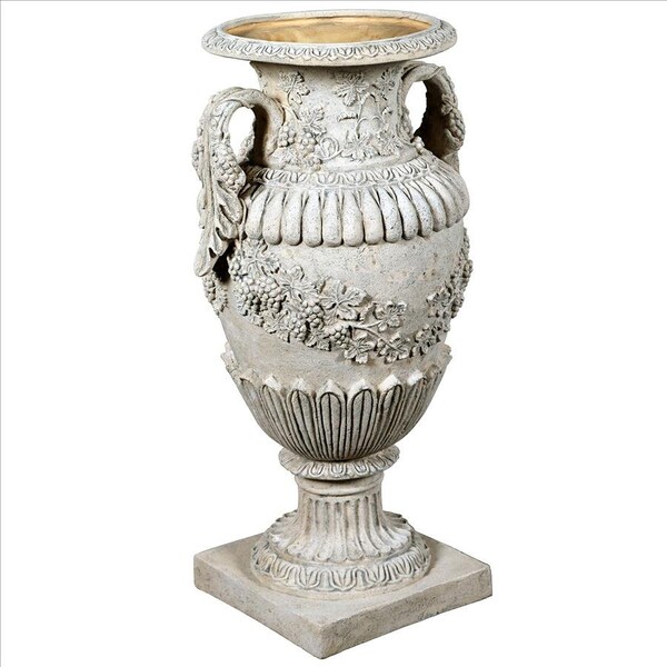 Design Toscano Wine Harvest Oviform Architectural Garden Urns: Set of Two - NE9210146