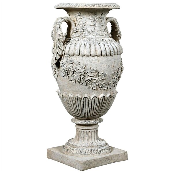 Design Toscano Wine Harvest Oviform Architectural Garden Urns: Set of Two - NE9210146