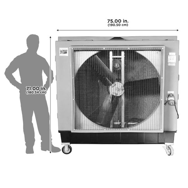 Maxx Air Evap Cooler, Evaporative Cooler, Swamp Cooler 11,300 / 17,600 CFM, 3,600 sq. ft., Belt - EC48B2
