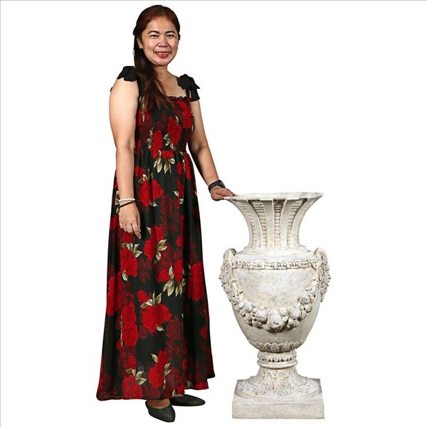 Design Toscano The Greek Pan of Olympus Architectural Garden Urns: Set of Two - NE9210151