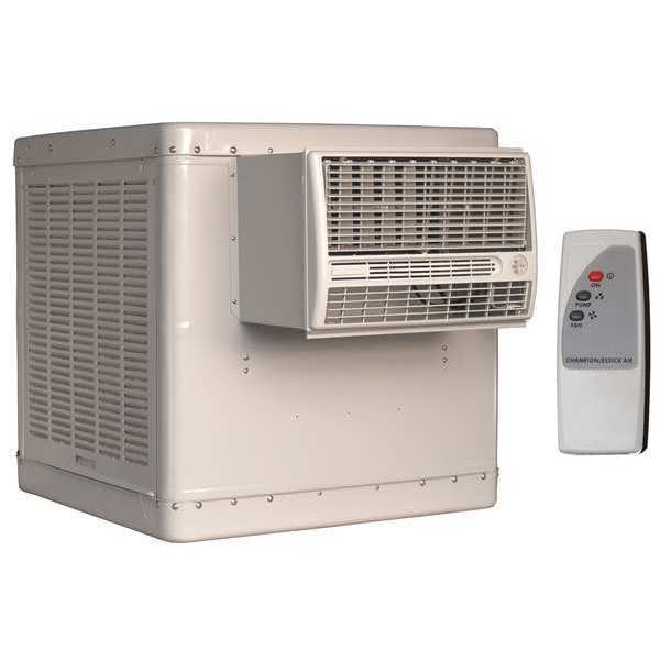 Essick Air Window Evaporative Cooler 4,200 cfm, 1400 sq. ft., 13.5 gal, 1/3 HP, Belt Drive - RN46W