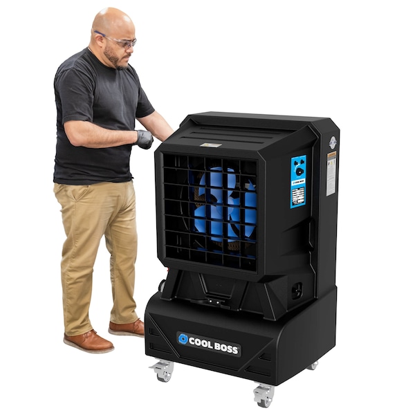 Cool Boss Portable Evap Air Cooler  110V, 60hz, 1 phase, 15 Gal capacity - CB-12SL