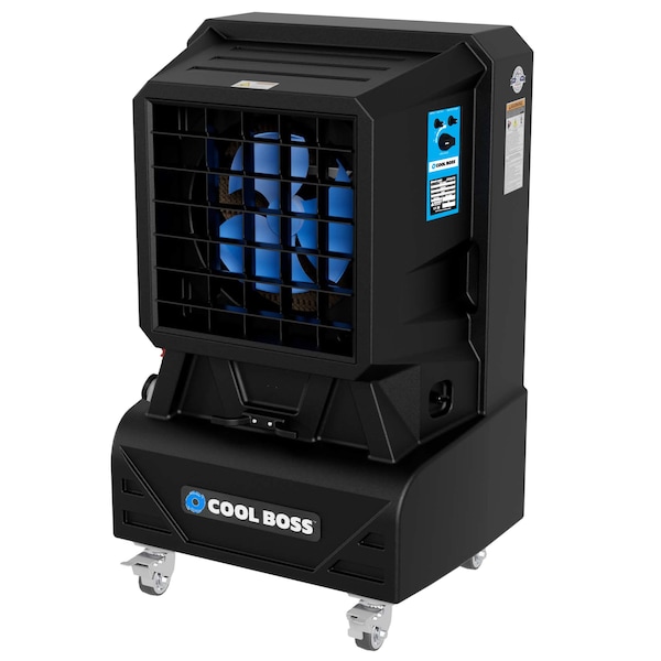 Cool Boss Portable Evap Air Cooler  110V, 60hz, 1 phase, 15 Gal capacity - CB-12SL