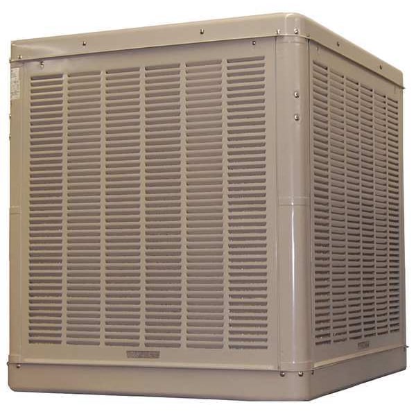 Champion Ducted Evaporative Cooler 7,500 cfm, 4000 sq. ft., 17 gal, 3/4 HP, Belt Drive - 7K591