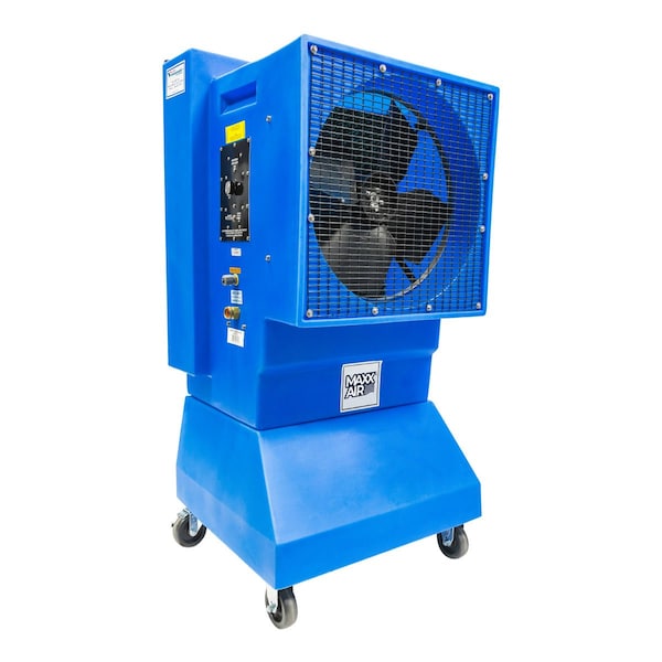 Maxx Air Evap Cooler, Evaporative Cooler, Swamp Cooler 5,500 CFM, 1/4 HP, Direct, 18" Blade Dia. - EC18DVS