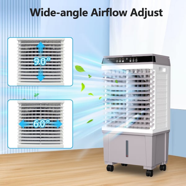 Edendirect 1800 CFM 3-Speed Portable Evaporative Cooler for 300 sq. ft. with Remote control - IR-JH-310Y