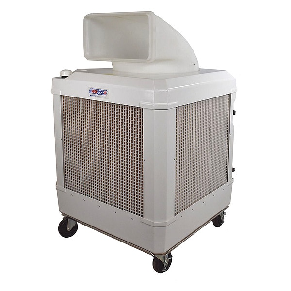 Waycool Portable Evaporative Cooler 2,040/3,020 cfm, 2500 sq. ft., 24 gal, 1 HP, Belt Drive, 15" Blade Dia. - WC-1HPMFAOSC