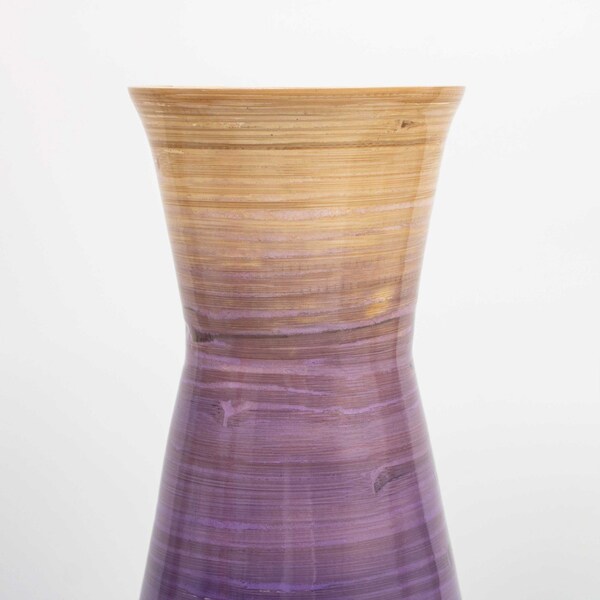 Uniquewise Classic Bamboo Floor Vase Handmade, For Dining, Living Room, Entryway, PK 3 - QI003242.3