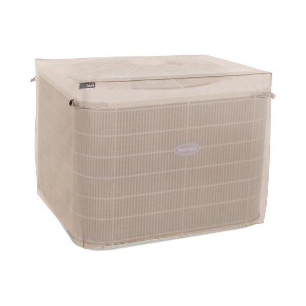 Modern Leisure Chalet Square Air Conditioner Cover, 36 in. Square x 3 in. H, Beige - 3039