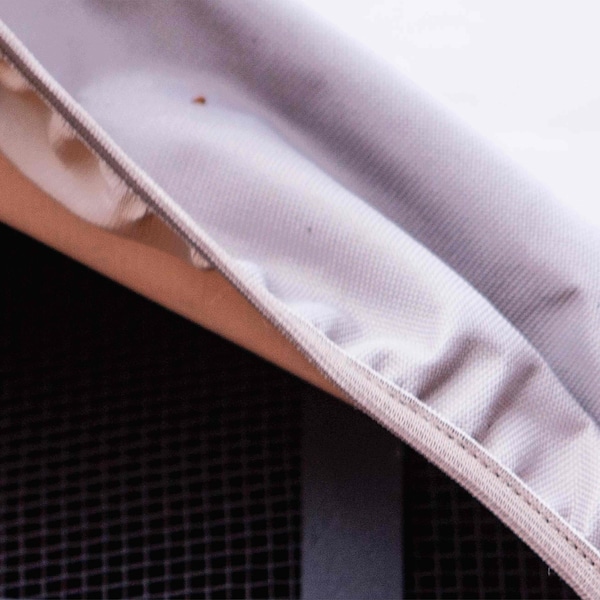 Modern Leisure Chalet Square Air Conditioner Cover, 36 in. Square x 3 in. H, Beige - 3039