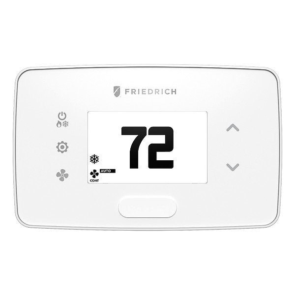 Friedrich Thermostat, White, 3-7/16 in W - EMRTA4