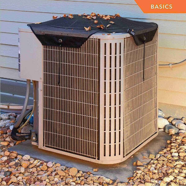 Modern Leisure Basics Universal Air Conditioner Cover, Mesh Topper, 36 in. Square, Black - 3123