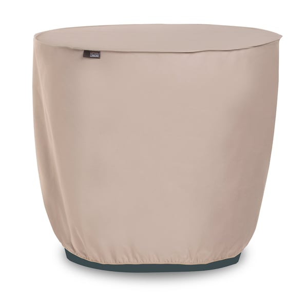 Modern Leisure Chalet Round Air Conditioner Cover, 34 in. Diameter x 3 in. H, Beige - 3040