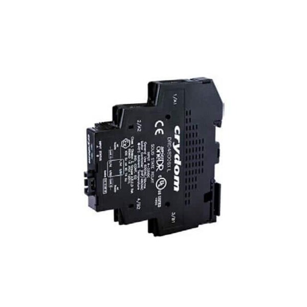 Relevador SSR Crydom montado en riel DIN 18mm 240Vac/12A 90-140 - DR24B12X
