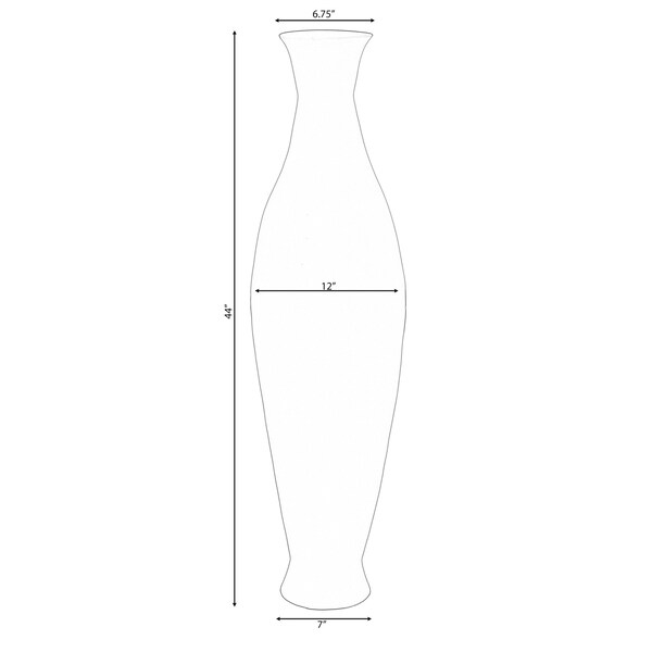 Uniquewise Modern Decorative Bamboo Floor Flower Vase for Living Room, Entryway or Dining, 43 Inch Green - QI004206.L.GN