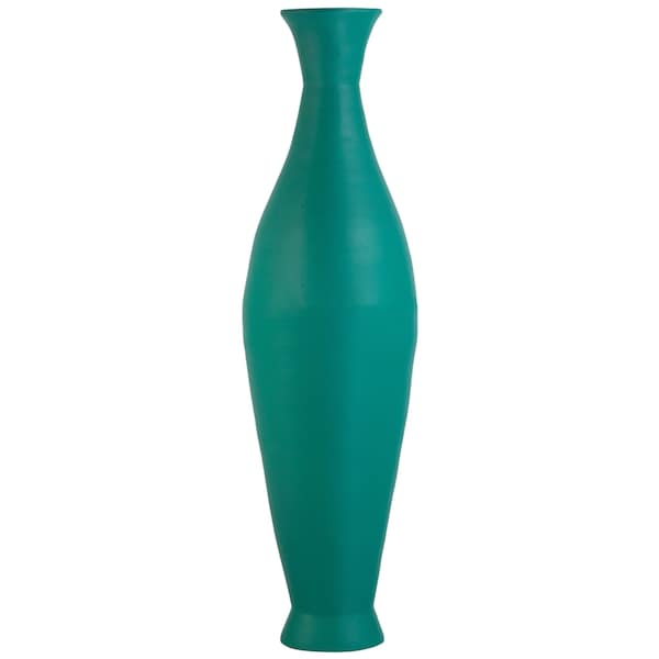 Uniquewise Modern Decorative Bamboo Floor Flower Vase for Living Room, Entryway or Dining, 43 Inch Green - QI004206.L.GN