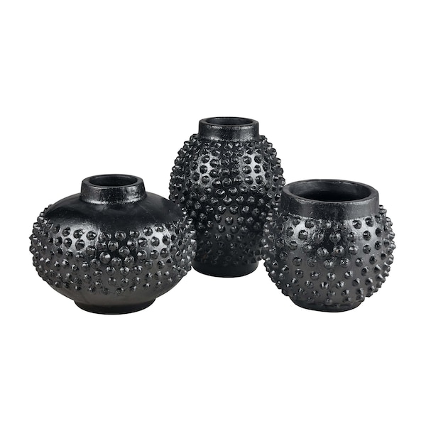 Elk Home Dorus Vase, Small Black - H0017-10434