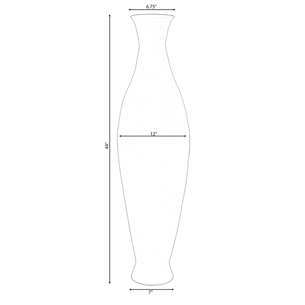 Uniquewise Modern Decorative Bamboo Floor Flower Vase for Living Room, Entryway or Dining - QI004206.L.BL