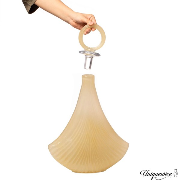 Uniquewise Unique 20-Inch and 16-Inch Decanter-Inspired Glass Vases - Ideal Centerpieces for Entryway - QI004734.2