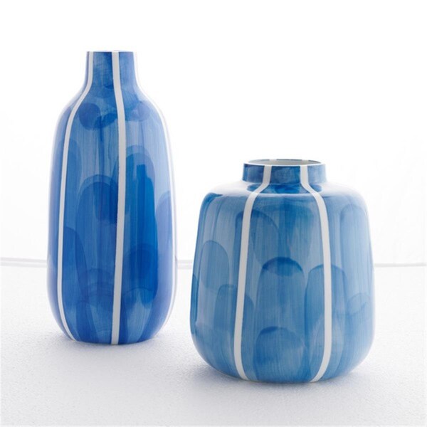 Safavieh Saori Ceramic Vase; Blue & White - Set of 2 - RDC4012A-SET2
