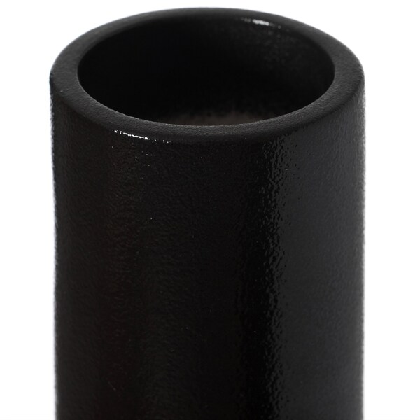 Uniquewise Decorative Modern Ceramic Cylinder Shape Table Vase Flower Holder with Rope, Black, PK 2 - QI004362.2.BK