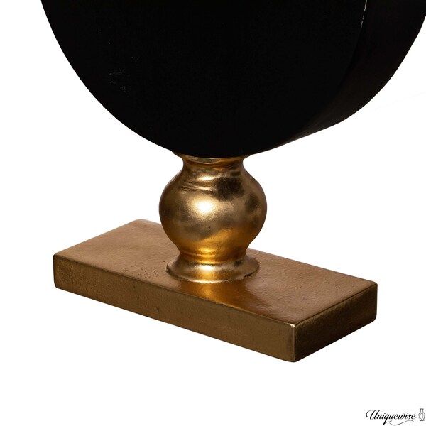 Uniquewise 38 Inch Vintage Gold and Black Fiberglass Tall Floor Vase - Enhances Home Decor with - QI004679.M