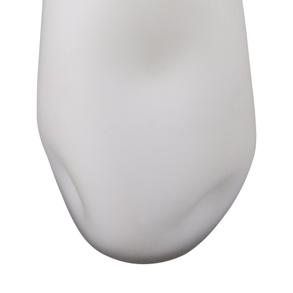 Elk Signature Dent Vase - Small White - H0047-10986