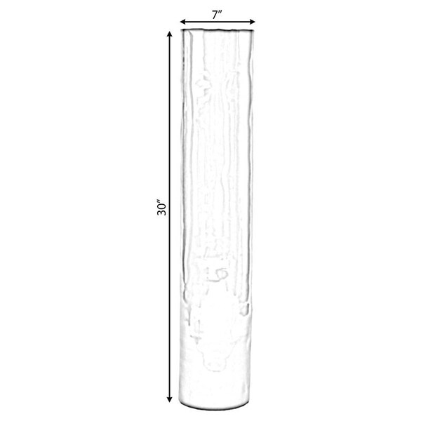 Uniquewise Tall Decorative Contemporary Bamboo Display Floor Vase Cylinder Shape, 30 Inch Green - QI004157.GN