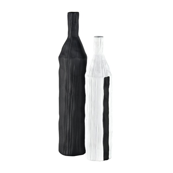 Elk Home Carter Vase, Striped Black - H0017-9167