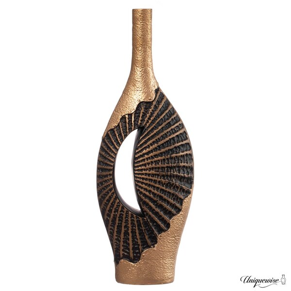 Uniquewise 27-Inch Fiberglass Vintage Farmhouse Floor Vase, Boho Wedding Centerpiece - Unique Black and - QI004680.L