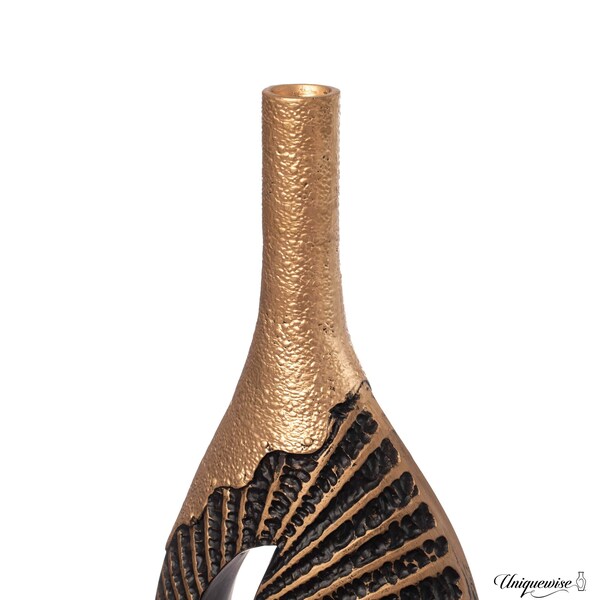 Uniquewise 27-Inch Fiberglass Vintage Farmhouse Floor Vase, Boho Wedding Centerpiece - Unique Black and - QI004680.L