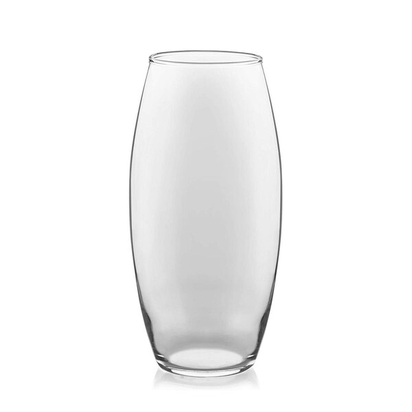 Red Pomegranate Collection 10 in. Verre Glass Bullet Vases - Set of 4 - 0153-0