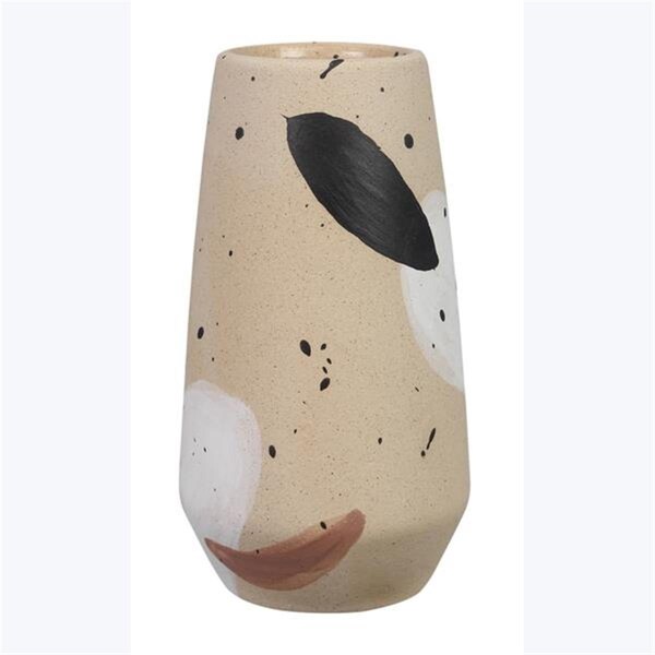Designs-Done-Right 4.93 in. Stoneware Hand painted Vase - DE4254275