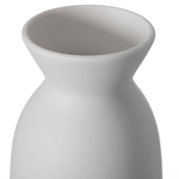 Uniquewise Contemporary White Cylinder Shaped Ceramic Table Flower Vase Holder, 12 Inch - QI004364.L