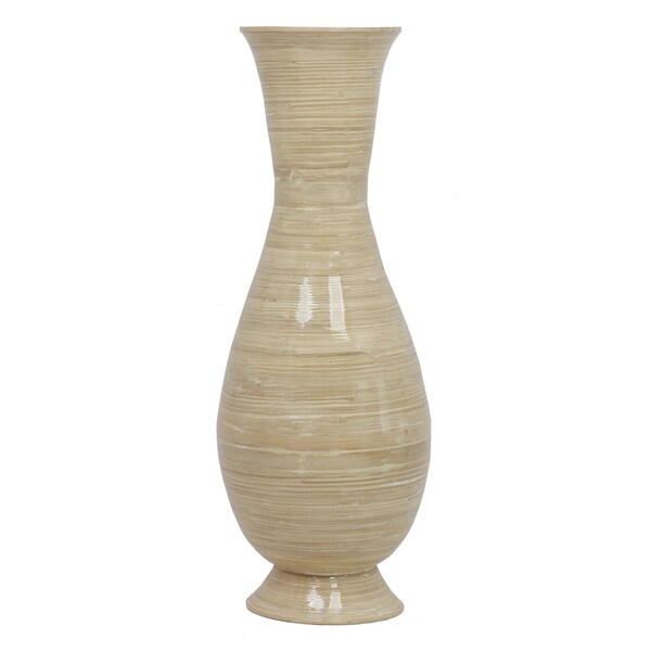 Uniquewise "37"" Tall Natural Modern Handmade Bamboo Floor Vase" - QI003592.M