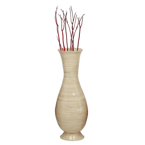 Uniquewise "37"" Tall Natural Modern Handmade Bamboo Floor Vase" - QI003592.M