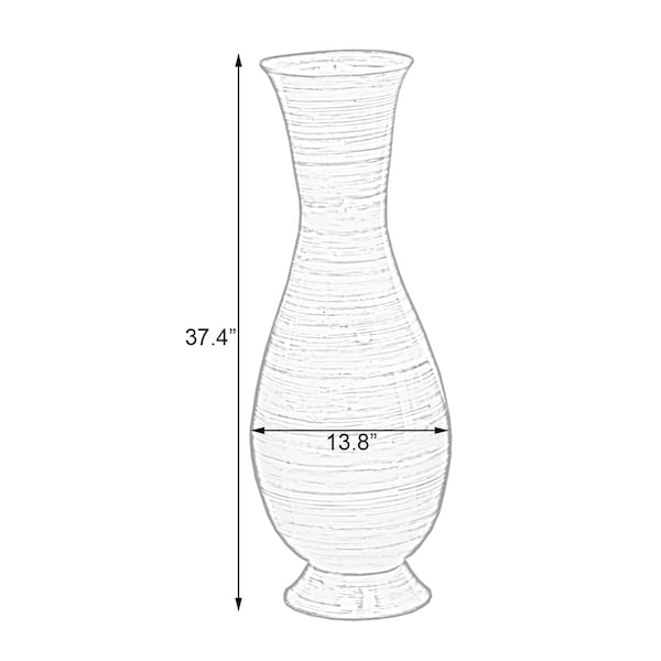 Uniquewise "37"" Tall Natural Modern Handmade Bamboo Floor Vase" - QI003592.M