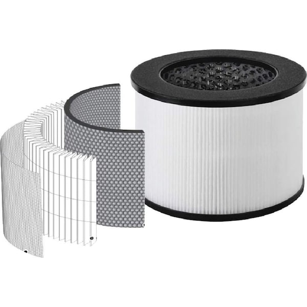 Black & Decker Tabletop Air Purifier - 3-Stage Filtration System, HEPA Air Purifiers for Home - BAPT01