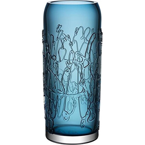 Kosta Boda Twine Large Blue Vase - 7041404