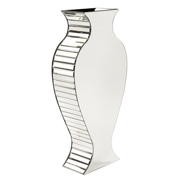 Homeroots Curvy Art Deco Style Mirrored Vase - 384168