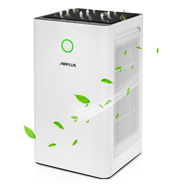 Elexnux 2152 sq. ft. H13 HEPA True Personal Console Air Purifier in Whites, 99.97% Cleaner, 235 CFM - IR-KXY550H
