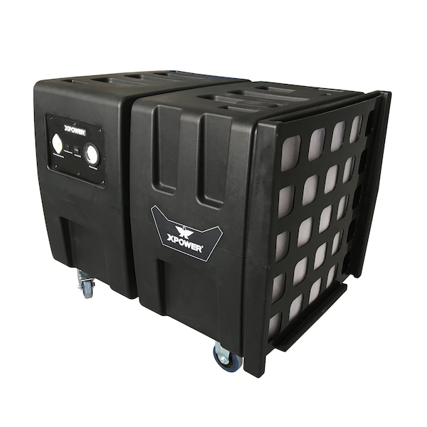 Xpower Portable 3 Stage Filtration HEPA Air Purifier System, 2000 CFM, 8.5 Amps, 2 Speed - AP-2000