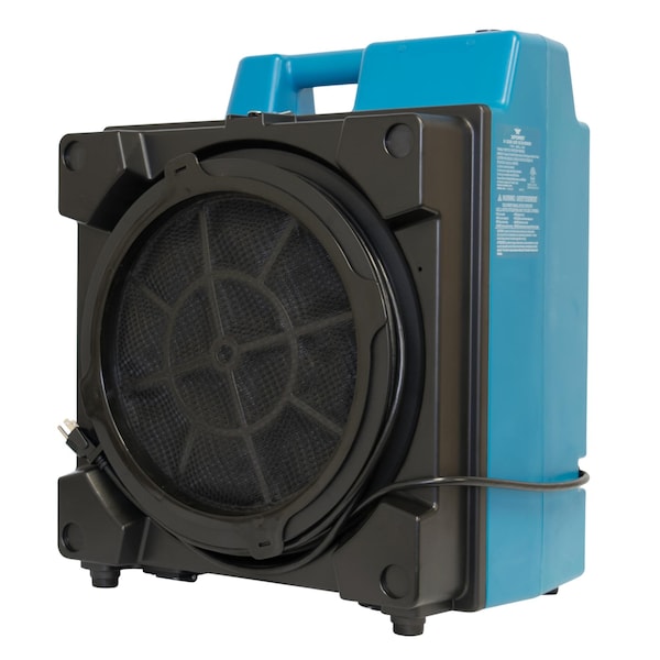 Xpower Air Scrubber W/ HEPA & Activated Carbon Filters, 1/2 HP, 600 CFM, 2.8 Amps, 5 Speed - X-3580
