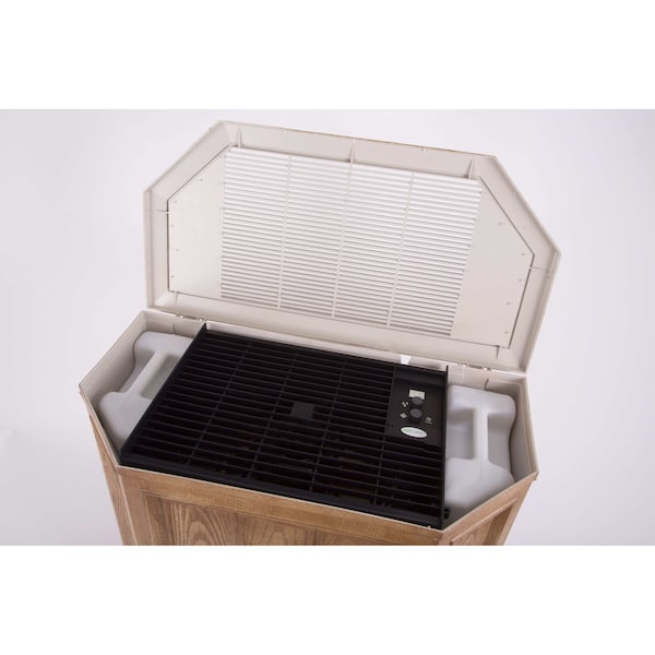 Aircare Evaporative Humidifier, Portable, 5.6 gal, 3,600 sq. ft., Light Oak - 696400HB