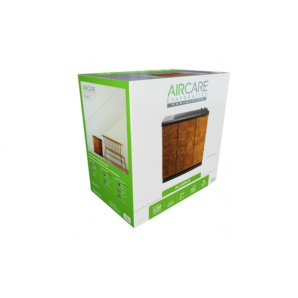 Aircare Portable Humidifier, 5.4 gal, 3,700 sq. ft., Console, Oak Burl - H12 400HB