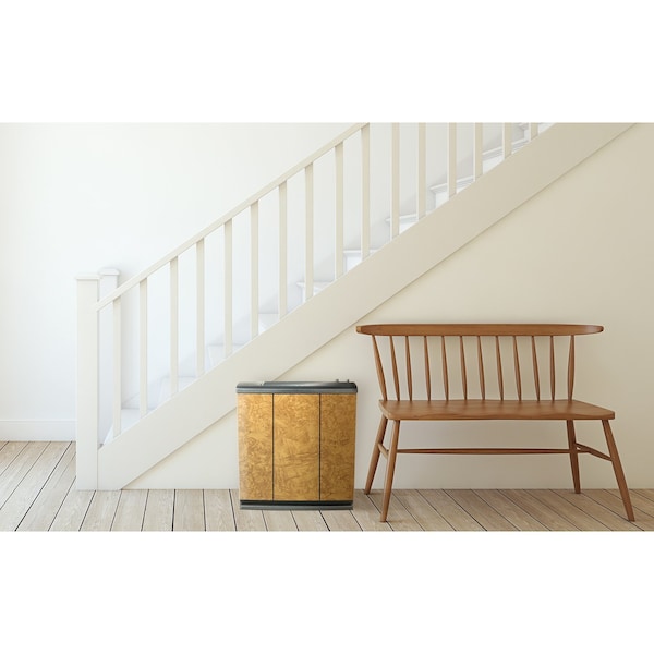 Aircare Portable Humidifier, 5.4 gal, 3,700 sq. ft., Console, Oak Burl - H12 400HB