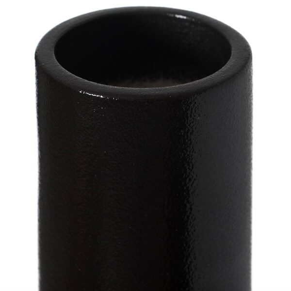 Uniquewise Decorative Modern Ceramic Cylinder Shape Table Vase Flower Holder with Rope, Black 8 Inch - QI004362.S.BK