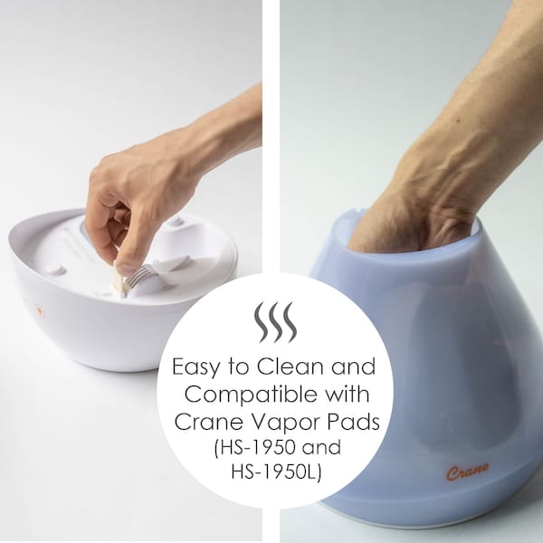 Crane Usa 4-in-1 Top Fill Humidifier with Sound Machine, White - EE-5306W