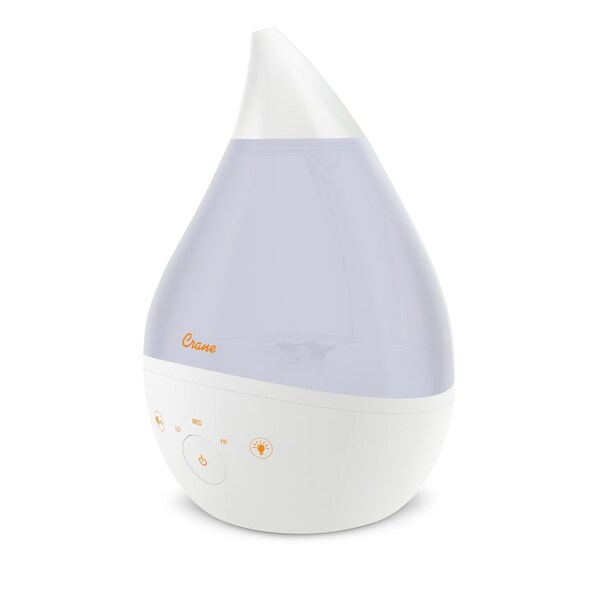 Crane Usa 4-in-1 Top Fill Humidifier with Sound Machine, White - EE-5306W